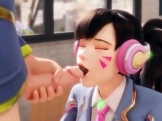 Overwatch's D.Va Tricked Earn Licking a Bushwa (HentaiSpark.com)