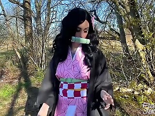 Nezuko Blowjob, Upbraid with the addition of Hardcore Anal Sex - Anime Cosplay